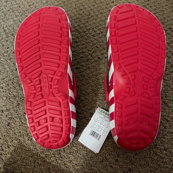 CROCS Mickey Holiday Lined Classic Clogs Women's 12 Men's 10 Christmas Xmas NWT - Picture 6 of 7